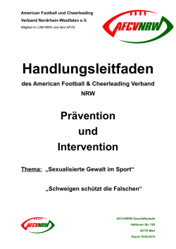 Handlungsleitfaden "Schweigen schützt die Falschen"