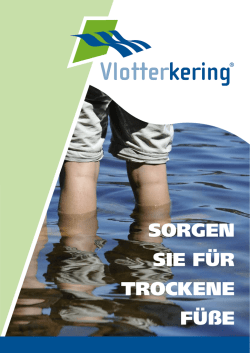 SORGEN SIE FÜR TROCKENE FÜßE