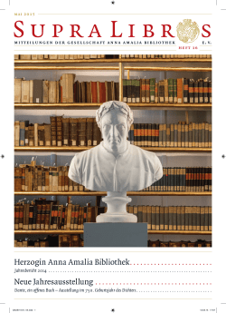 Herzogin Anna Amalia Bibliothek. . . . . . . . . . . . . . . . . . . . . . . . Neue