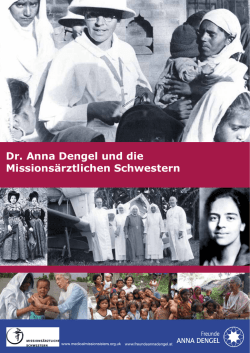 Dr. Anna Dengel und die Missions&auml;rztlichen Schwestern