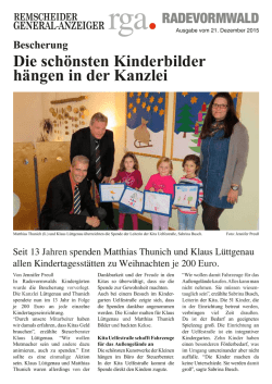 Die schönsten Kinderbilder hängen in der Kanzlei