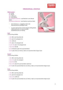 H&auml;kelanleitung &ndash; Osterhase