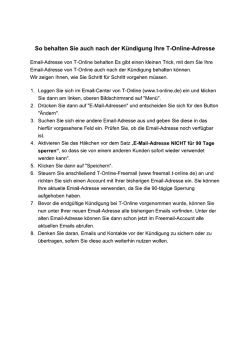 So behalten Sie auch nach der Kündigung Ihre T-Online