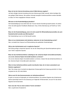 Muss ich bei der Internet-Anmeldung meine E-Mail-Adresse