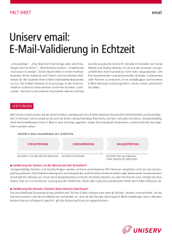 E-Mail-Adresse prüfen (email)