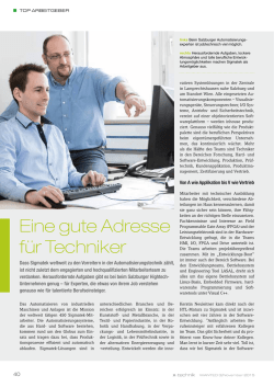 Eine gute Adresse f&uuml;r Techniker