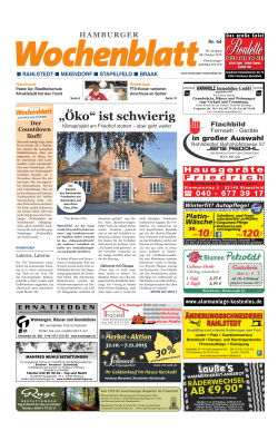 „Öko“ ist schwierig - Hamburger Wochenblatt