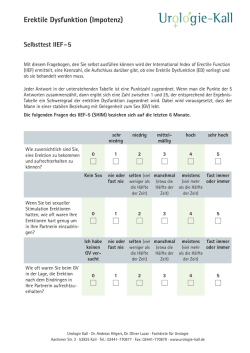 Erektile Dysfunktion (Impotenz) - Urologische Facharztpraxis · Dr