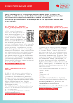 ein guide f&uuml;r sch&uuml;ler und lehrer