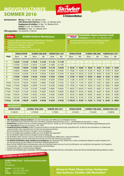 individualtarife sommer 2016