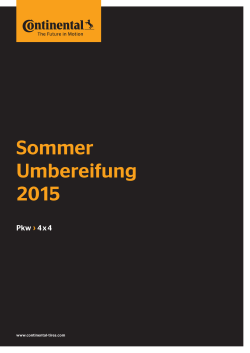 Sommer Umbereifung 2015