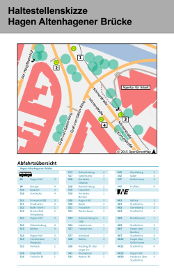 Haltestellenskizze Hagen Altenhagener Brücke