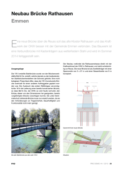Neubau Brücke Rathausen Emmen