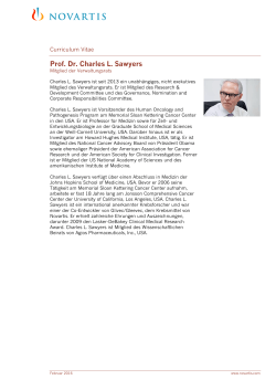 Prof. Dr. Charles L. Sawyers