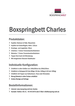 Boxspringbett Charles - Boxspringbetten in Bielefeld