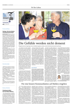 Die Gefühle werden nicht dement - Osterberg
