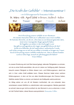 Informationsmappe zum Seminar