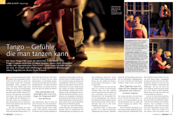 Tango &ndash; Gef&uuml;hle, die man tanzen kann