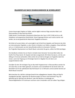 Wichtige Informationen zum Transfer mit Wasserflugzeug & Inlandsflug