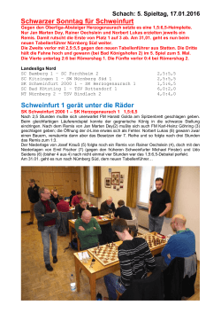 17.01.2016 - Schachklub Schweinfurt 2000 e.V.