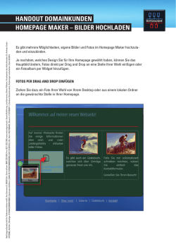 handout domainkunden homepage maker &ndash; bilder