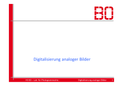 Digitalisierung analoger Bilder