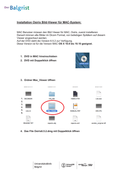 Installation Osirix Bild-Viewer f&uuml;r MAC