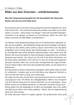 Bilder aus dem Innersten – scheibchenweise
