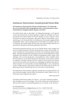 Goetheanum-Dokumentation: Ausstellung Rudolf Steiner Bilder