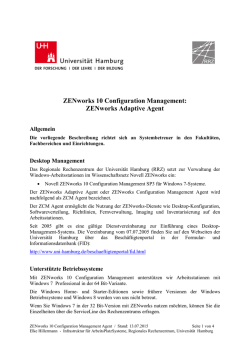 Installation des ZCM Desktop Management Agents f&uuml;r