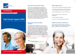 Call-Center-Agent (IHK) - Bfz