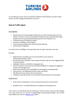 Sales & Traffic Agent - Bodensee