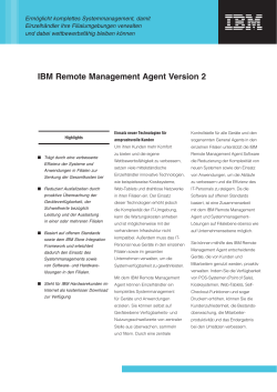 IBM Remote Management Agent Version 2