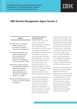 IBM Remote Management Agent Version 2