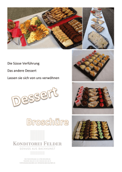 Die Süsse Verführung Das andere Dessert Lassen sie sich von uns