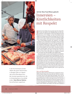 Innereien &ndash; K&ouml;stlichkeiten mit Respekt