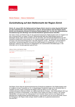 Adecco Swiss Job Market Index Q4/2015