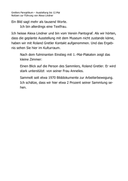 Ein Bild sagt mehr als tausend Worte. Ich bin allerdings eine