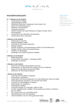 HocHzeitscHeckliste