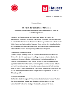 Im Reich der schwarzen Pharaonen