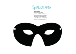 Einbrechermasken-Vorlage