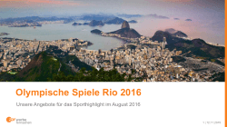 Olympische Spiele Rio 2016