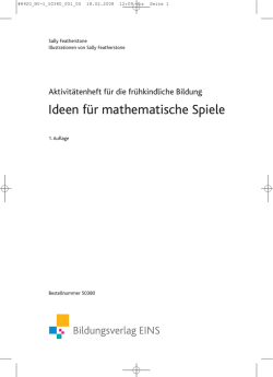 Ideen f&uuml;r mathematische Spiele