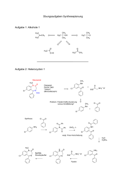 Syntheseplanung Aufgaben