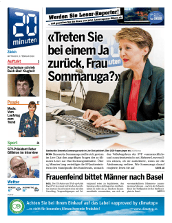 Treten Sie bei einem Ja zurück, Frau Sommaruga?