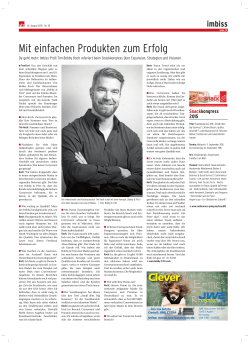 Mit einfachen Produkten zum Erfolg