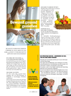 Bewusst gesund genießen