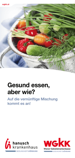 Gesund essen, aber wie? - Österreichische Sozialversicherung