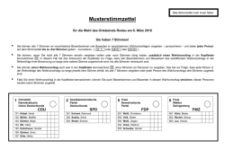 Musterstimmzettel
