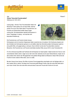 dpa Klasse 3 K&ouml;nnen Tiere echte Freunde werden? Meldung vom